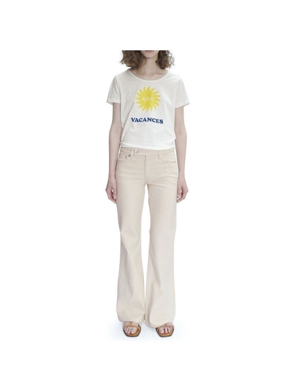 A.P.C. ISADORA NATURAL DENIM FLARE JEANS